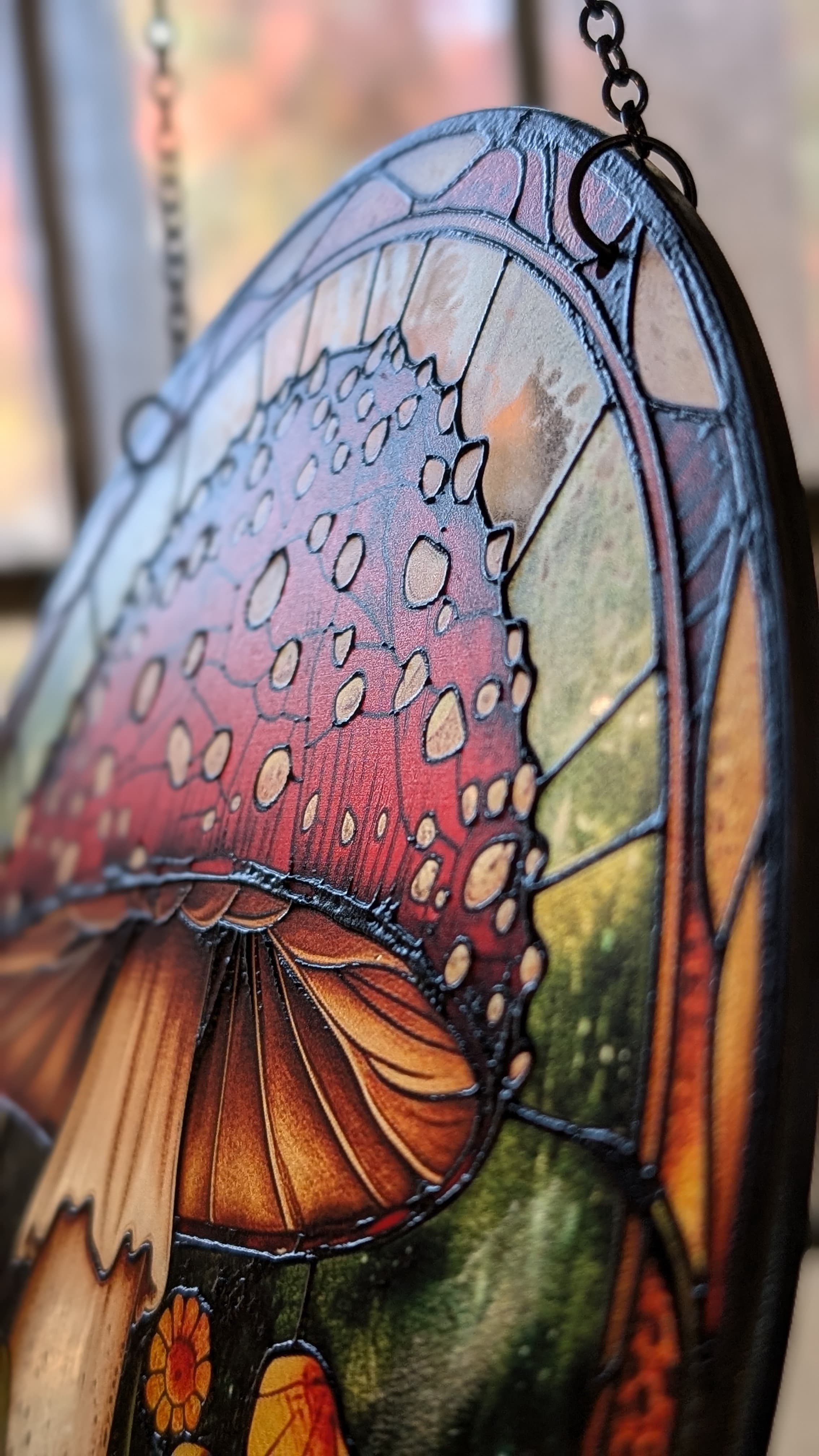 Sunflowers stained glass ornament